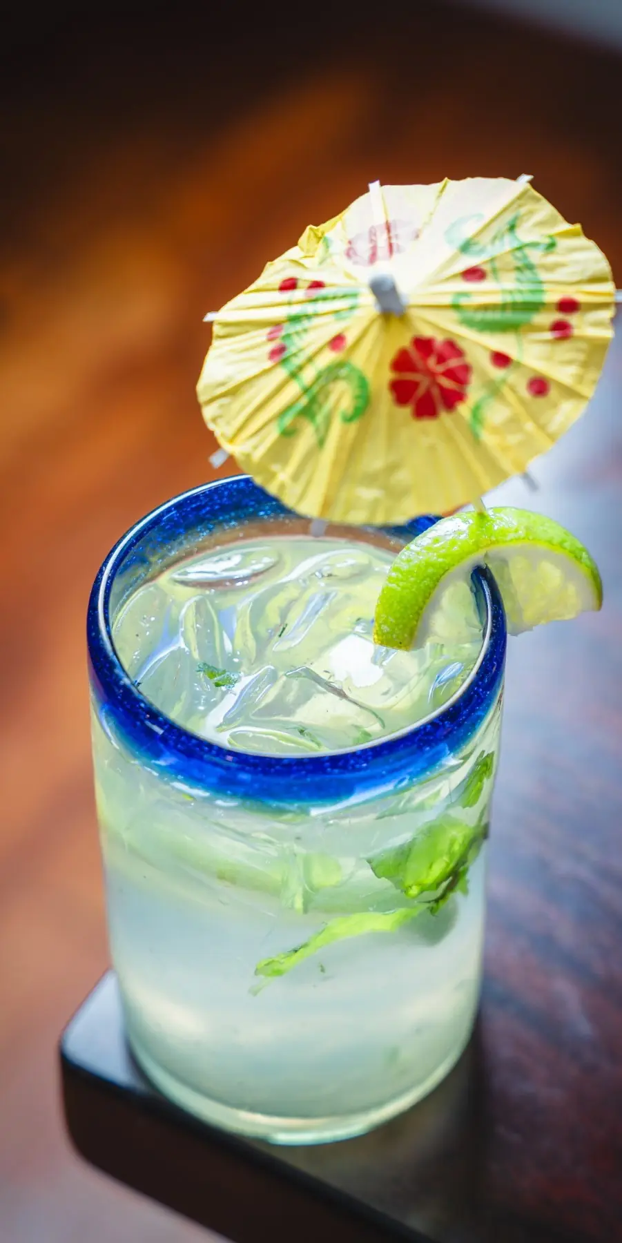 Mojito with a paper umbrella